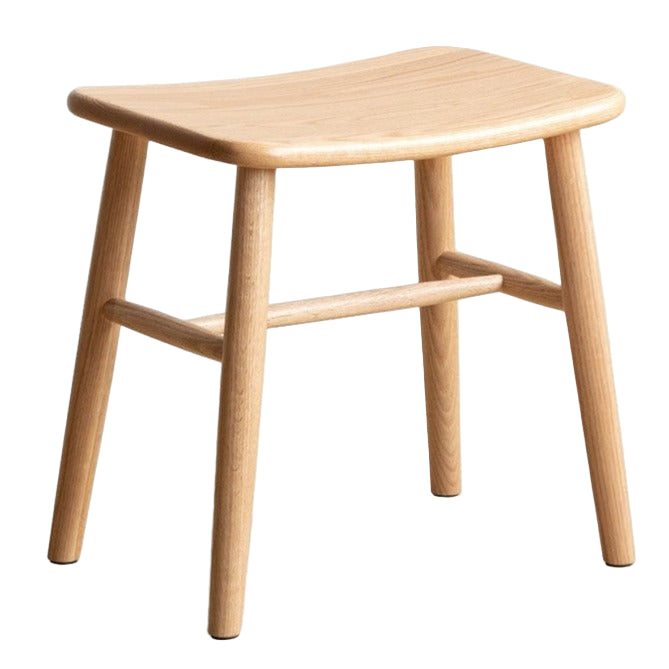 Black Walnut, Ash, Oak, Sandalwood Solid Wood Makeup Stool