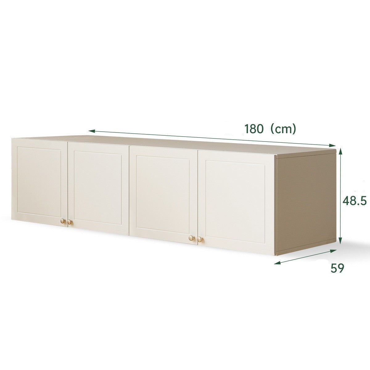 Pine Solid Wood Wardrobe French Cream Style.