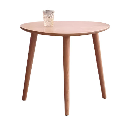 Solid Rubberwood, Oak Solid Wood Small Nordic Side Table