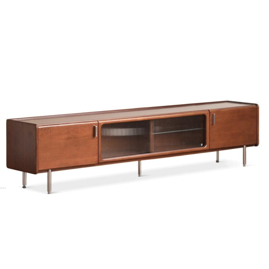 Poplar Solid Wood Retro High Locker TV Cabinet.