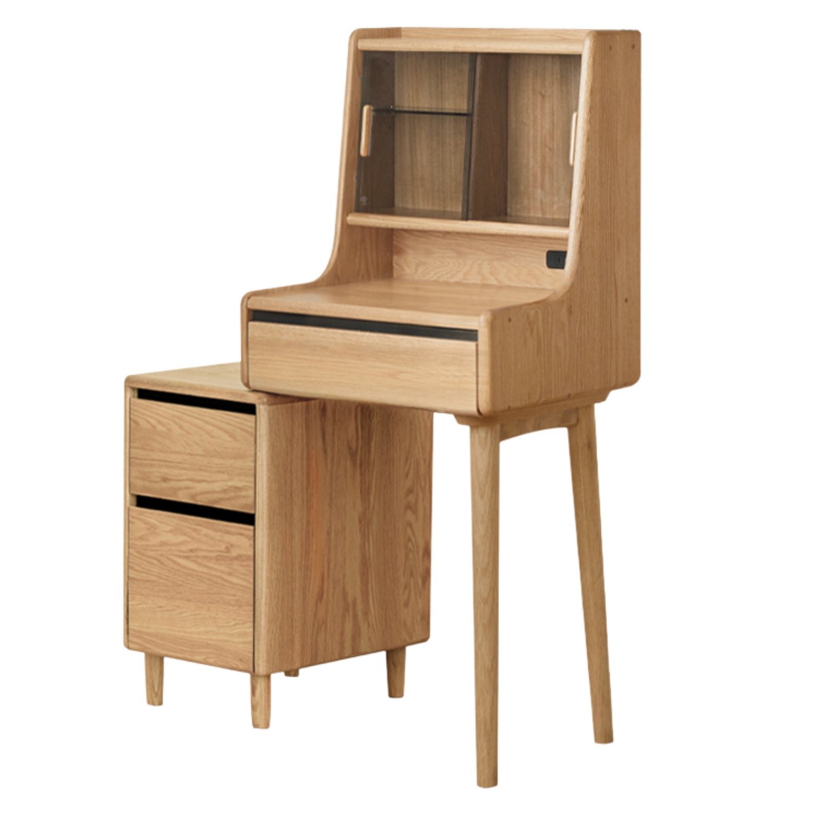Ash Solid Wood telescopic Vanity Desk