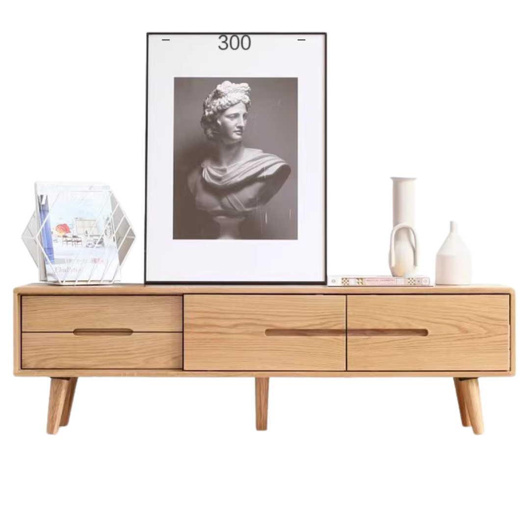 Oak Solid Wood Various Styles TV Stand Small Size