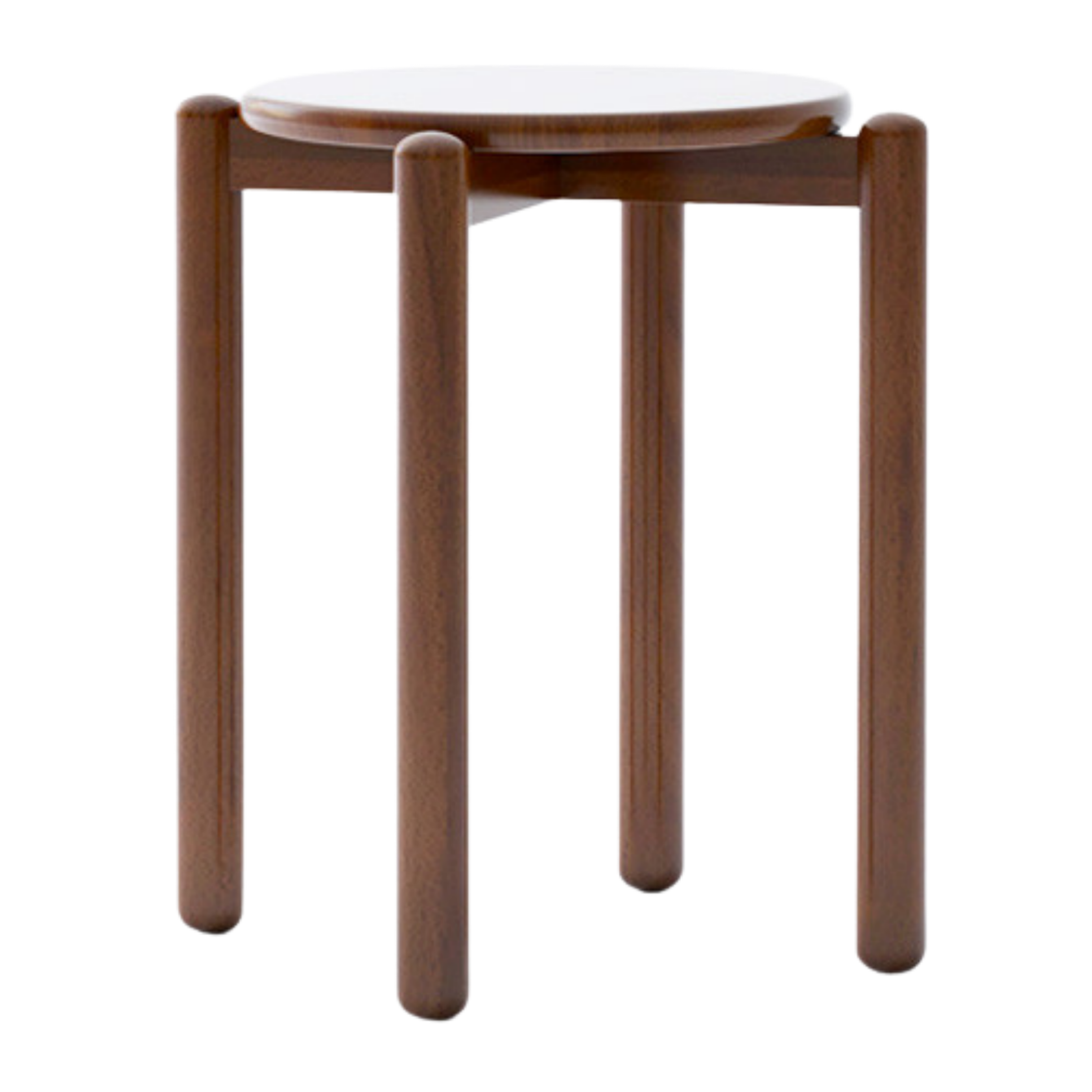 Black Walnut, Ash, Oak, Beech, Cherry Solid Wood, Solid RubberWood Stackable Small Stool