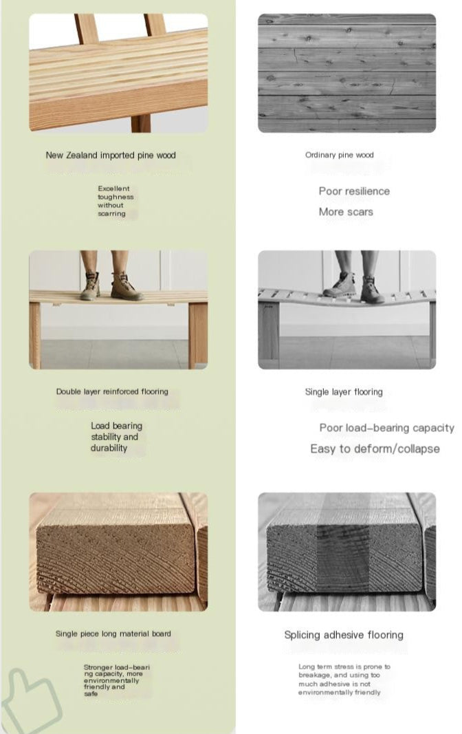 Oak, Ash Solid Wood Fabric Sofa with Deep Seat, Soft Cushion Design