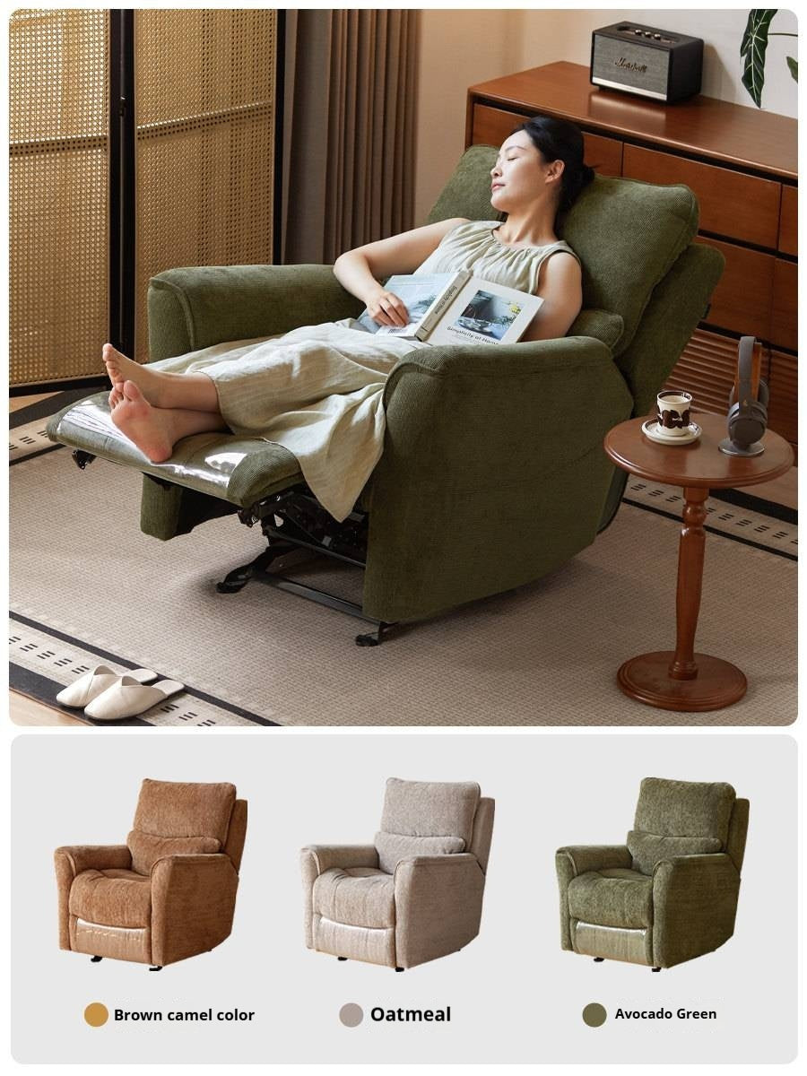 Electric Recliner Modern Casual Power Reclining Lounge Fabric Chair