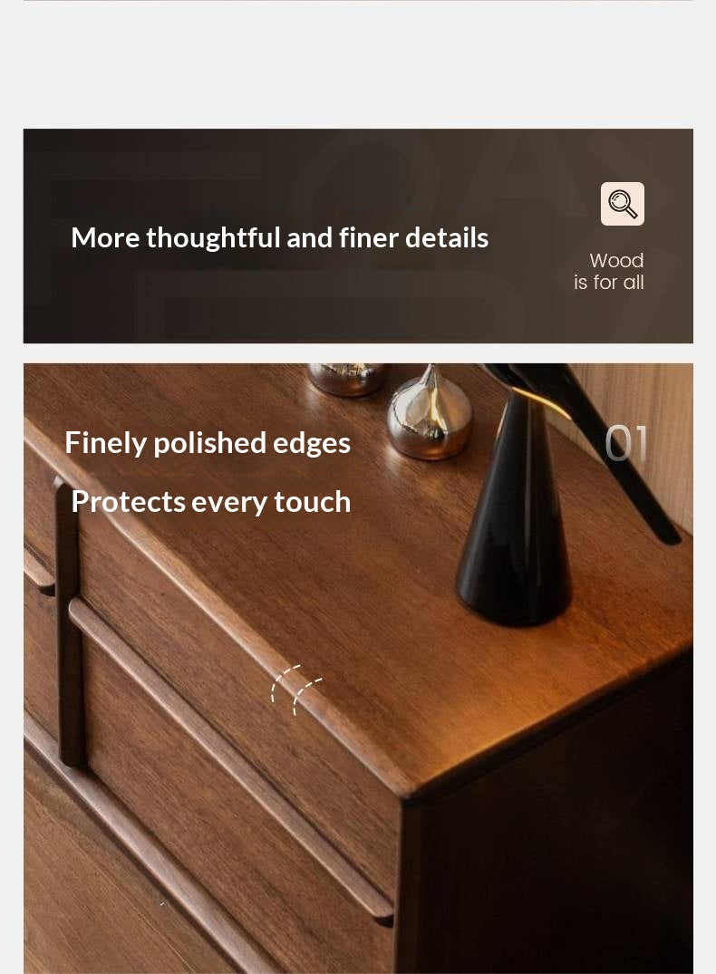 Solid Rosewood Modern Simple TV Cabinet