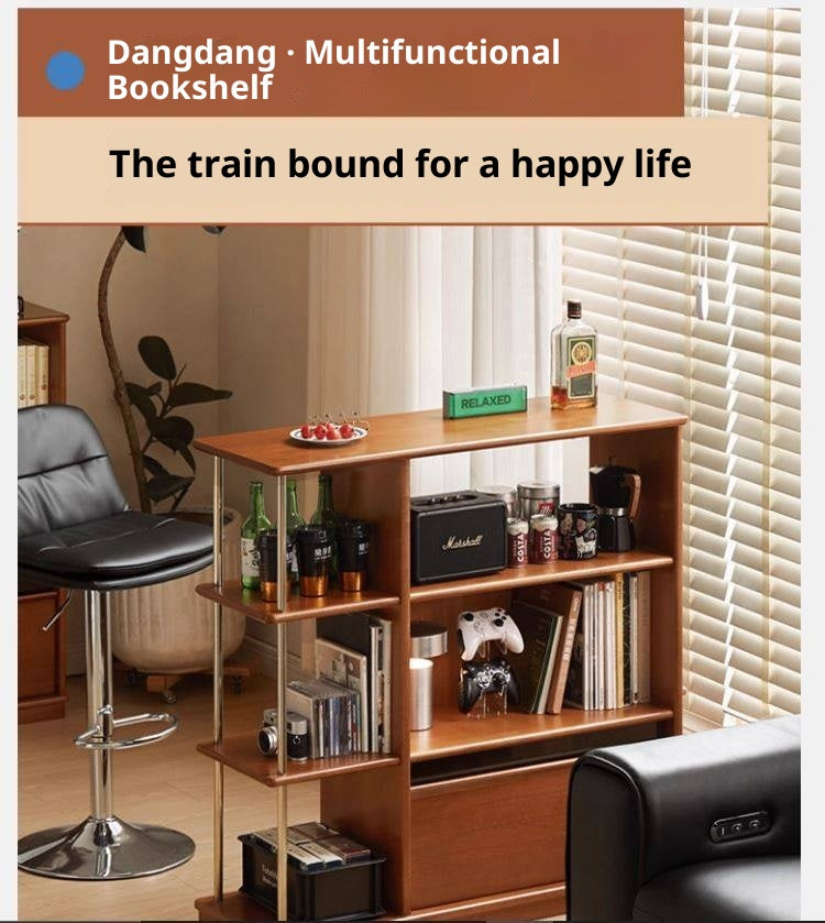 Poplar Solid Wood Bauhaus Style Bookcase