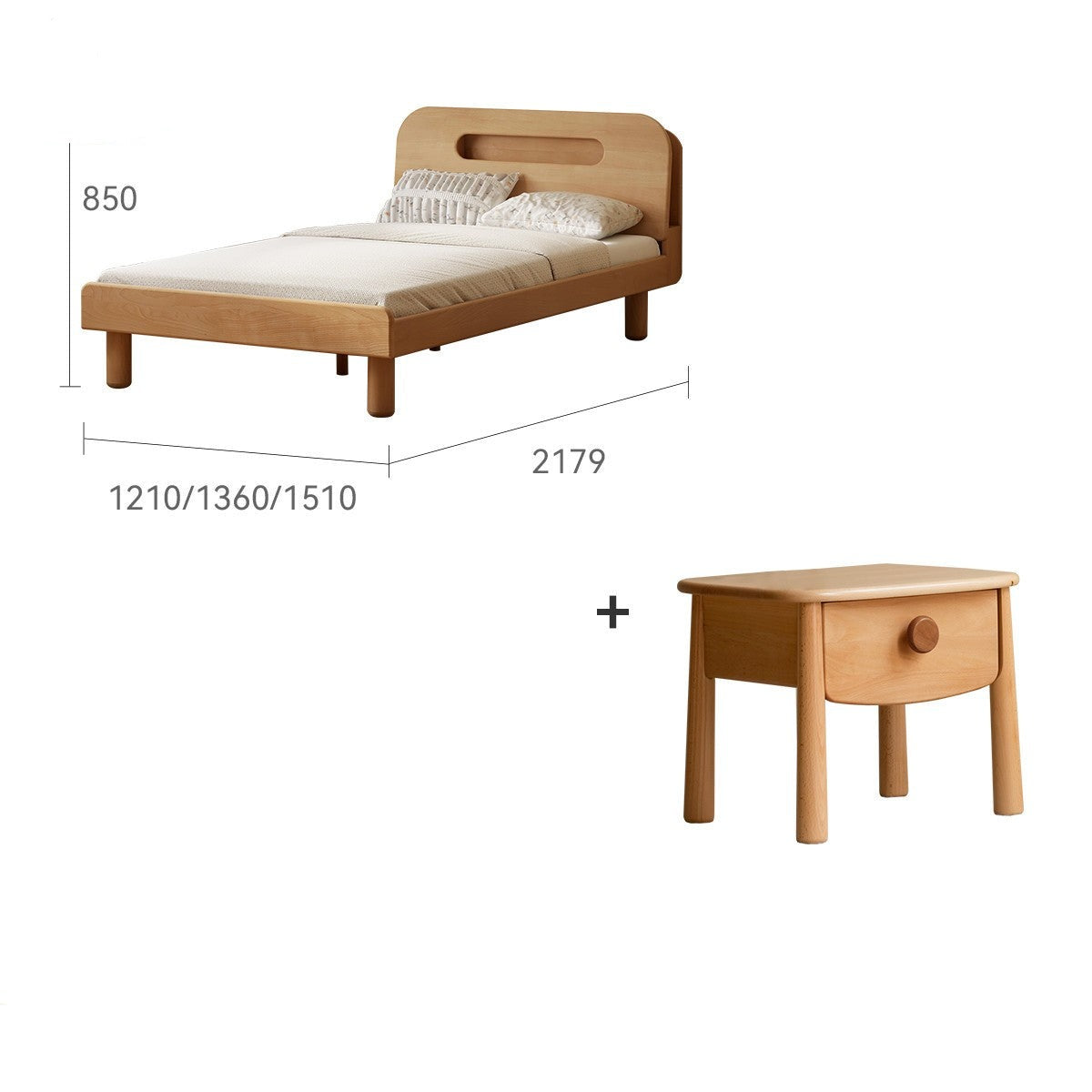 Poplar solid wood with LED light<