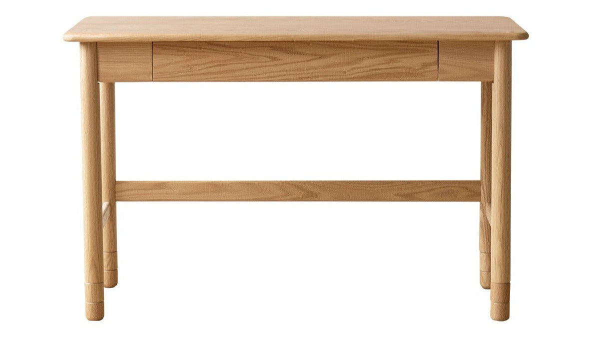 Oak Solid Wood Kids Lifting Study Desk Bookshelf
