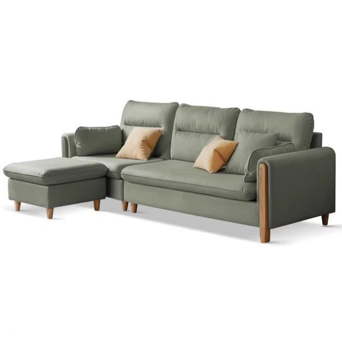 Ash Solid Wood Technology Fabric Corner Sofa.