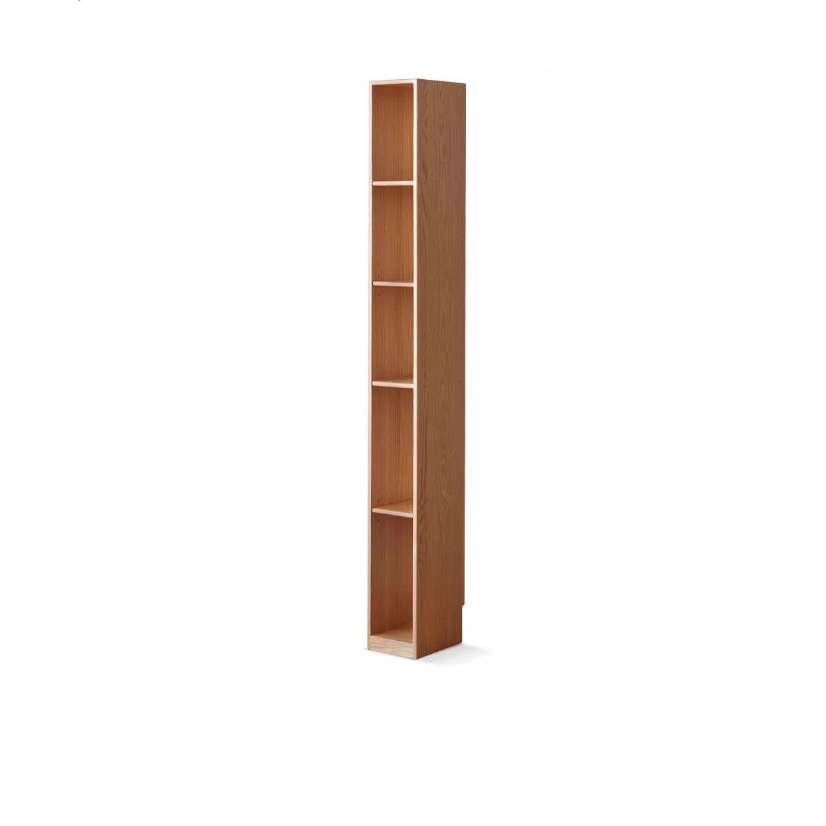 Ultra Narrow Oak Solid Wood Bookcase"