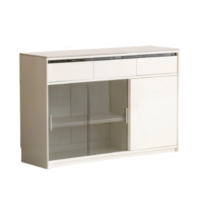 Solid Rubberwood Cream Style Rock Board Sideboard.