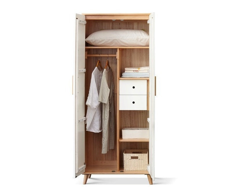 Beech Solid Wood Wardrobe Combination.