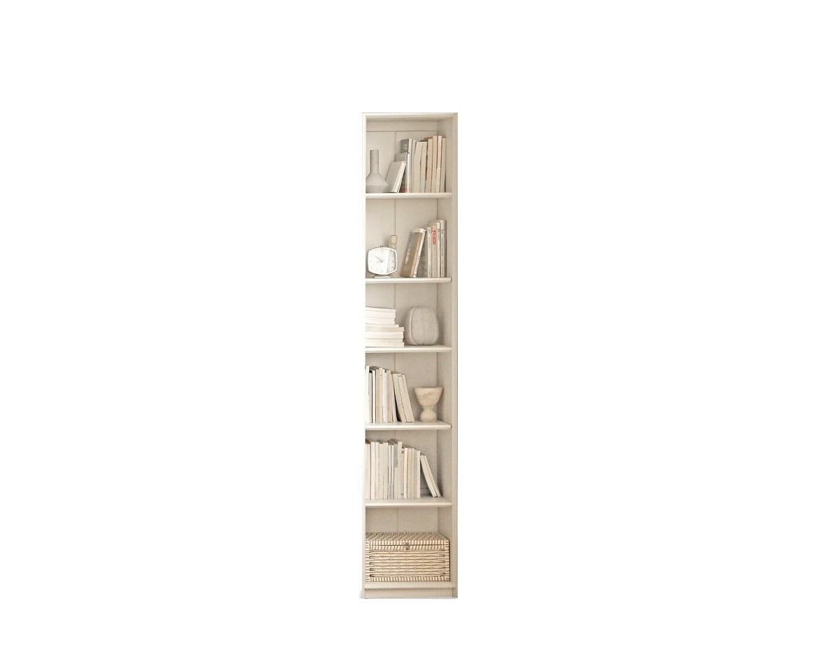 Oak Solid Wood Combination Bookcase Glass Door Floor-to-ceiling Bookshelf