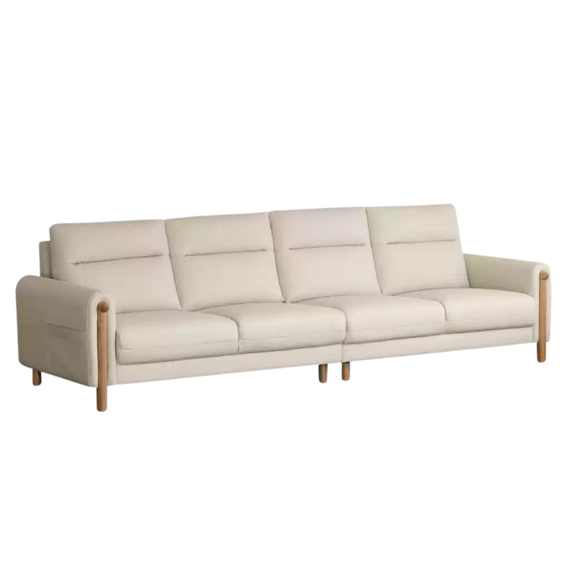 Fabric Straight Sofa Modern Simple.