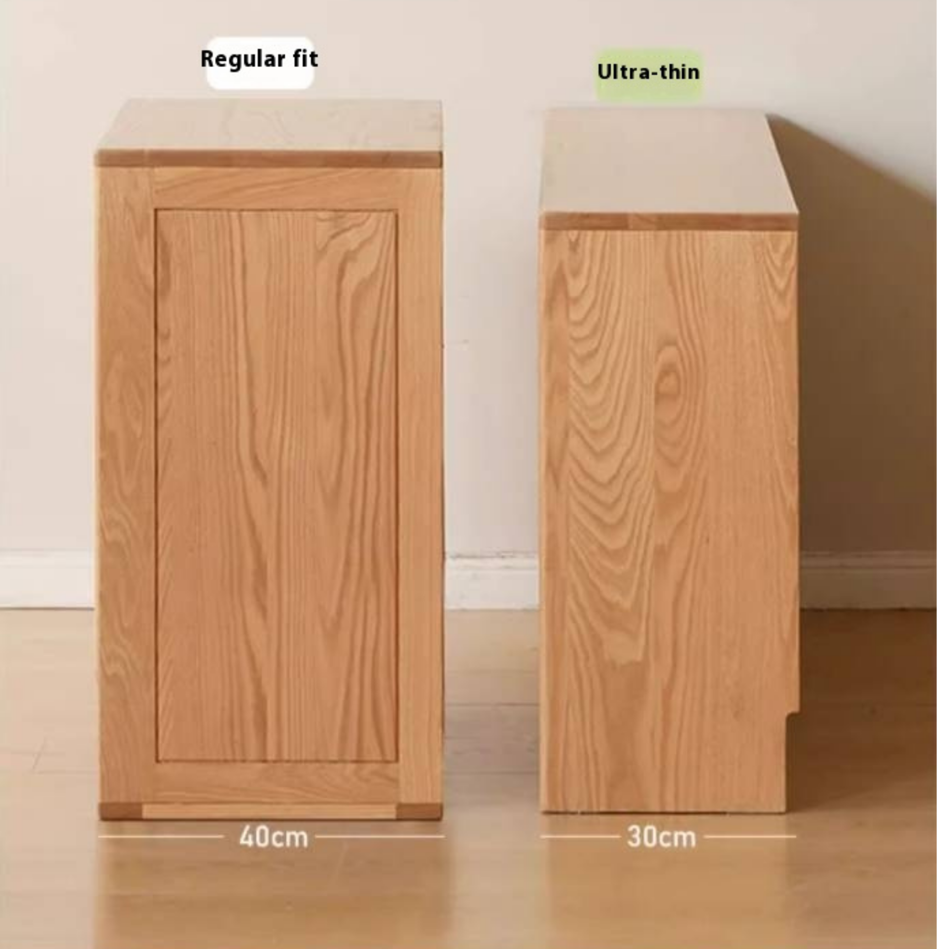Oak Solid Wood Ultra Narrow Dressing Table