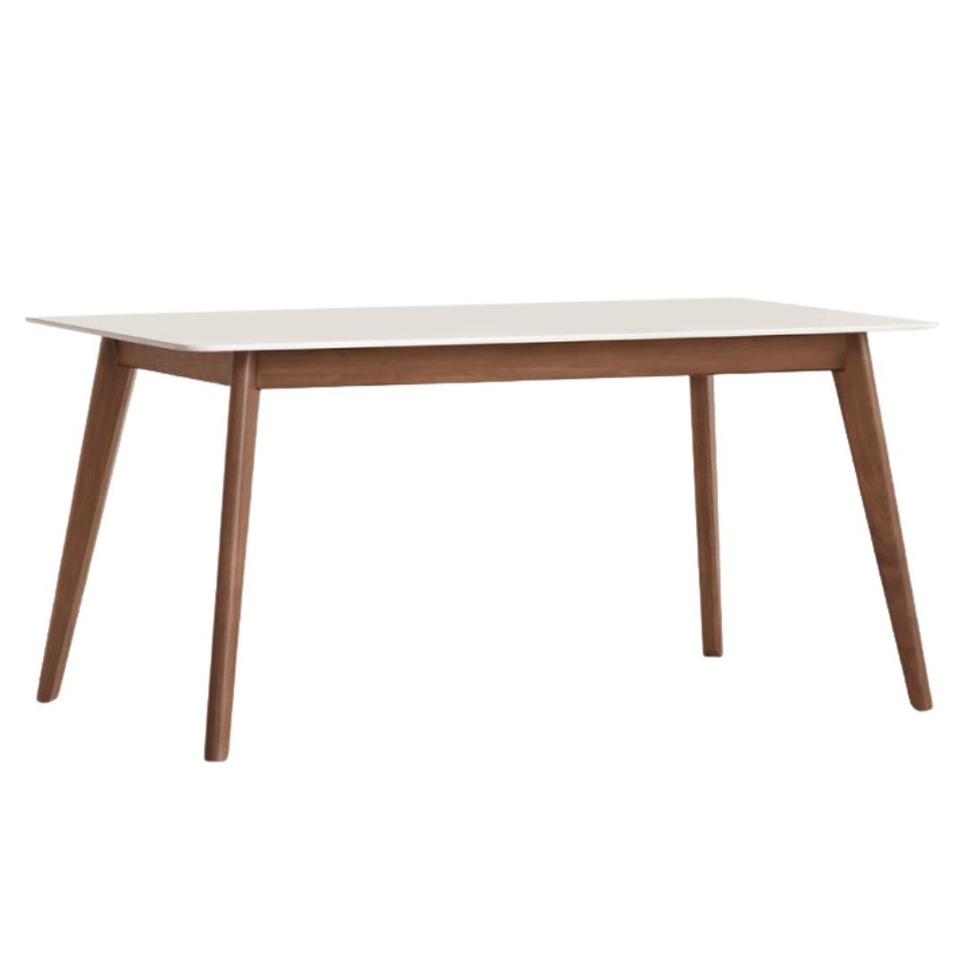 Black Walnut Solid Wood Modern Rock Plate Dining Table