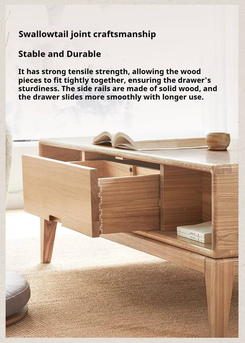 Ash Solid Wood New Style Modern Nordic Coffee Table