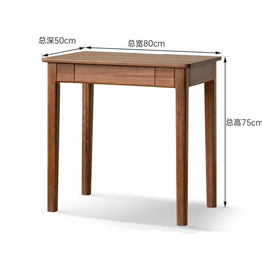 Black Walnut Solid Wood Desk with Drawer New Style