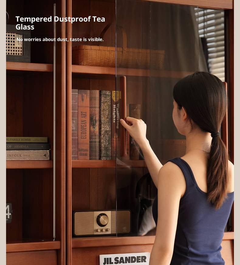 Black Walnut, Tulipwood Solid Wood Antique Style Bookshelf