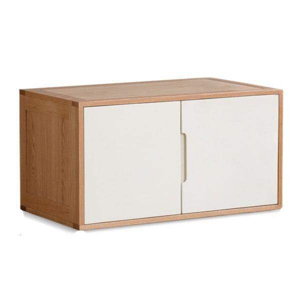 Oak Solid Wood Wardrobe Floor Combination Cabinet.