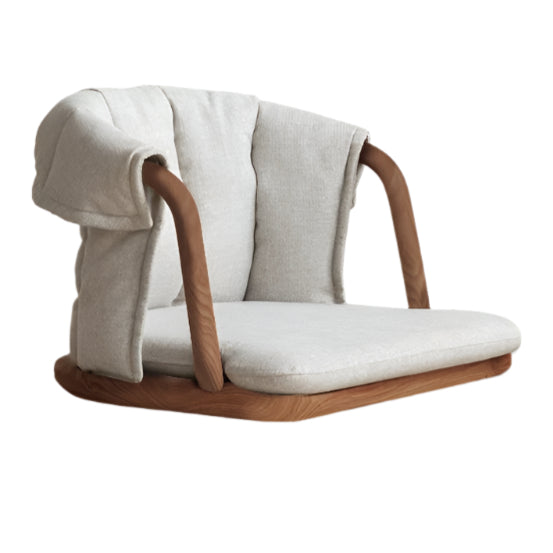 Black Walnut, Ash Solid Wood Tatami Soft Backrest Meditation Chair