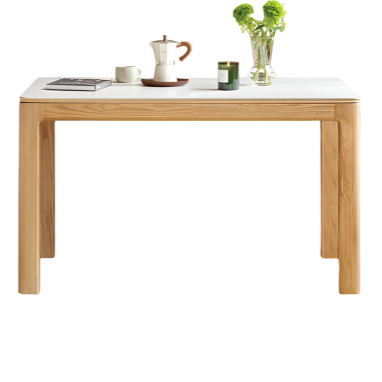 Ash, Oak Solid Wood Modern Rock Dining Table