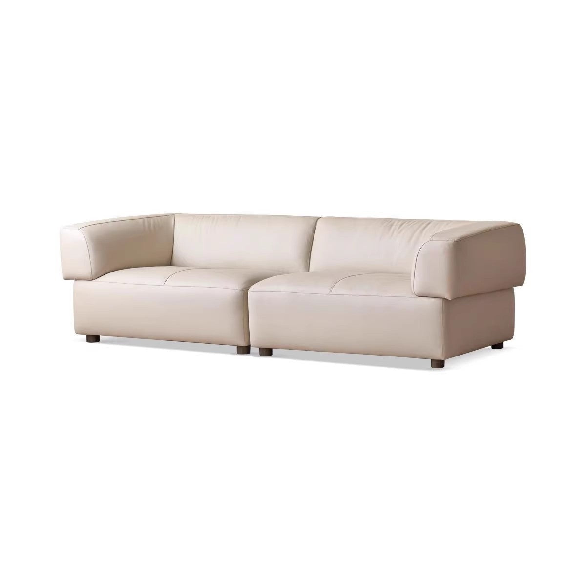 Technology Fabric Sofa Italian Light Luxury Tofu Block Sofa.