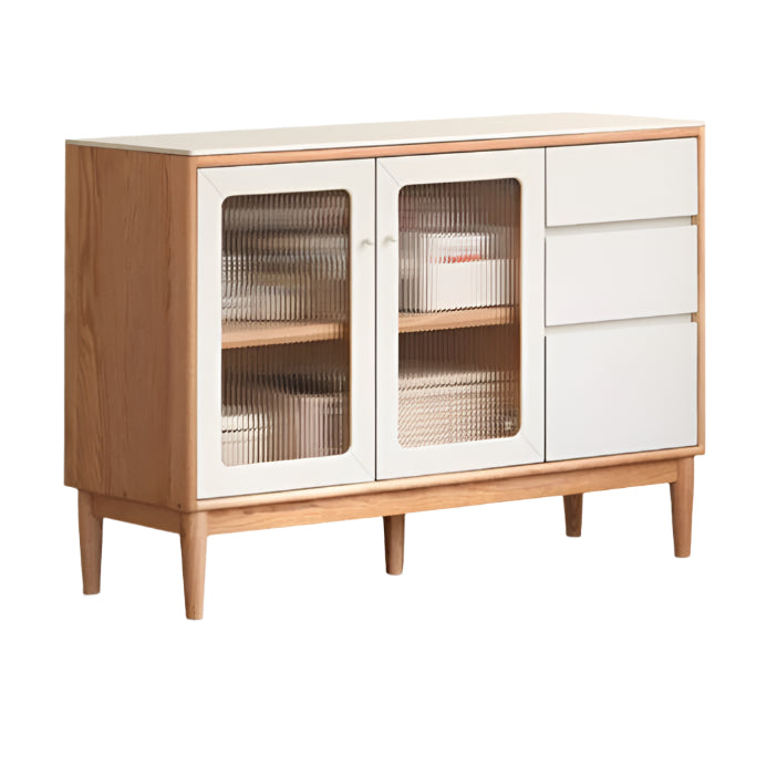 Oak Solid Wood Rock Board Sideboard