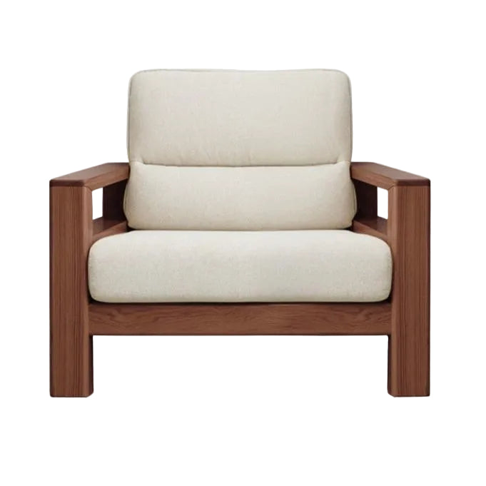 Ash, Black Walnut Solid Wood Oversized Sofa