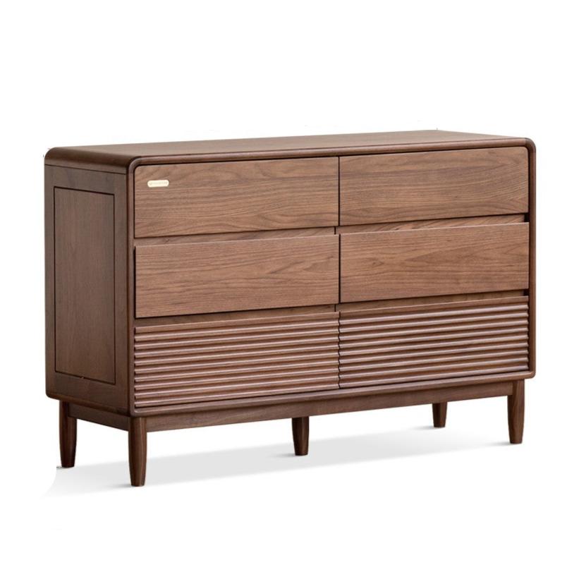 Black Walnut, Catalpa Solid Wood Drawer Storage Cabinet