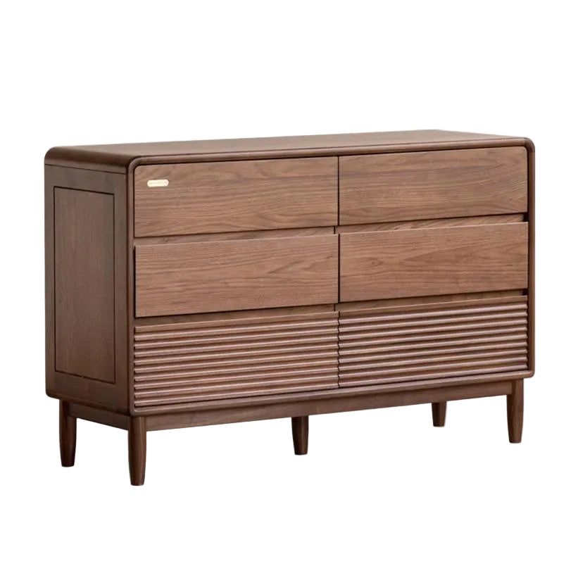 Black Walnut, Catalpa Solid Wood Drawer Storage Cabinet