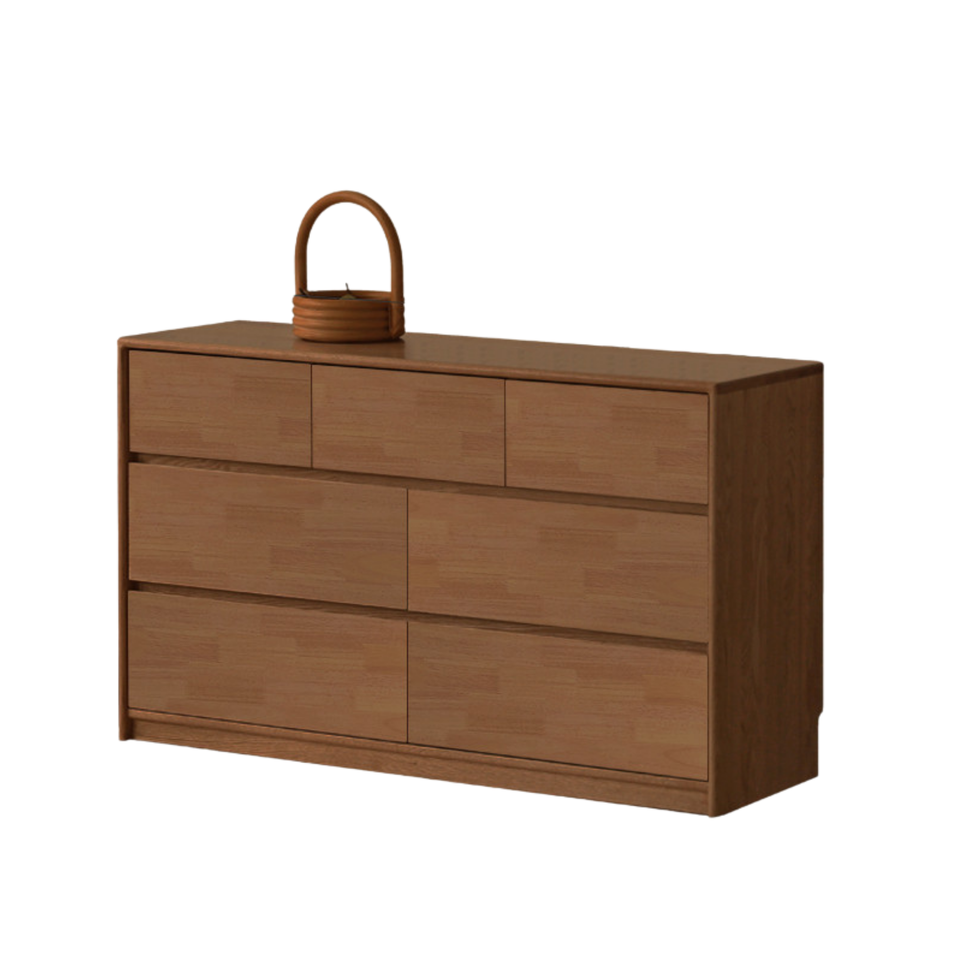 Oak Solid Wood Ultra Narrow Dresser.