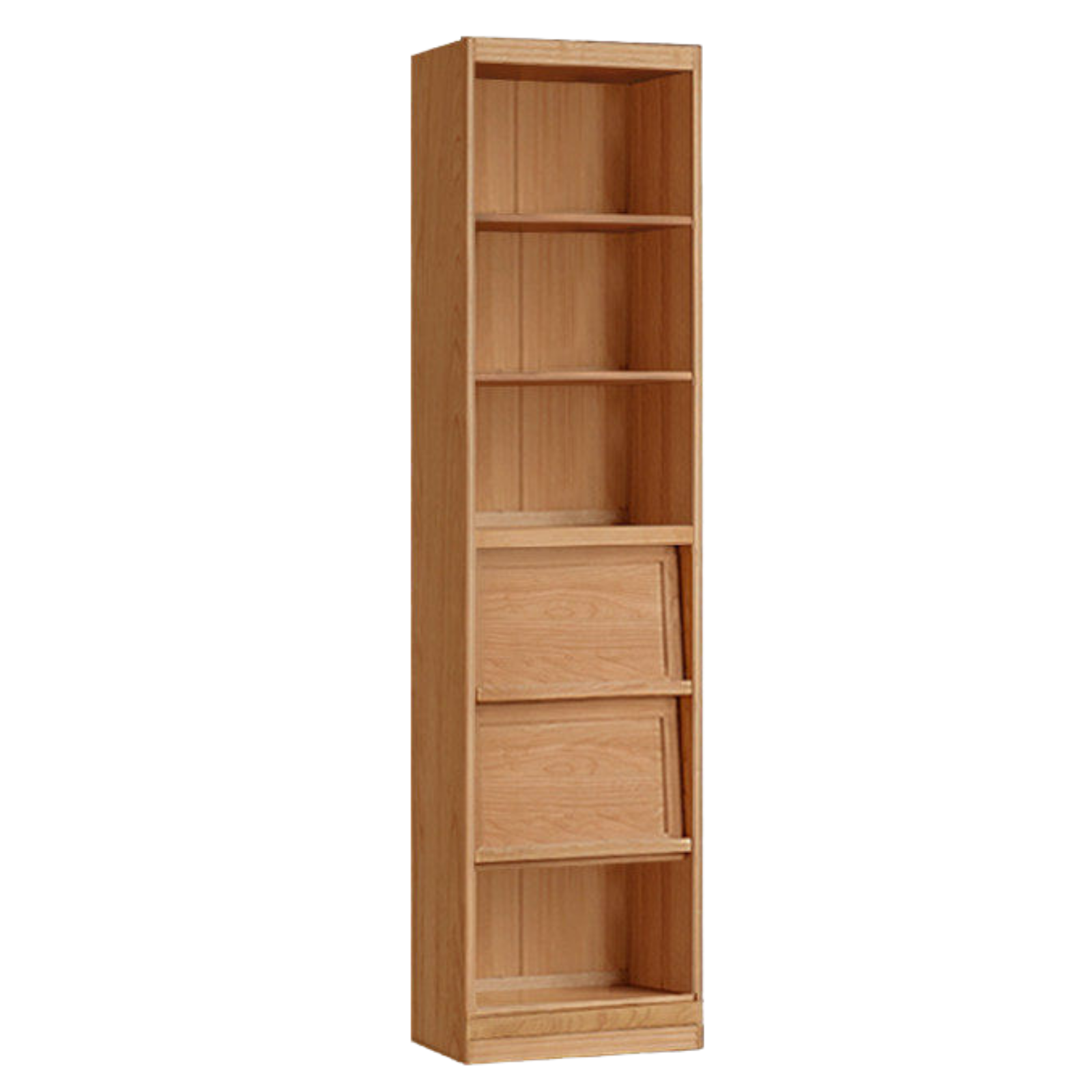 Cherry Solid Wood Bookcase Combination Glass Cabinet