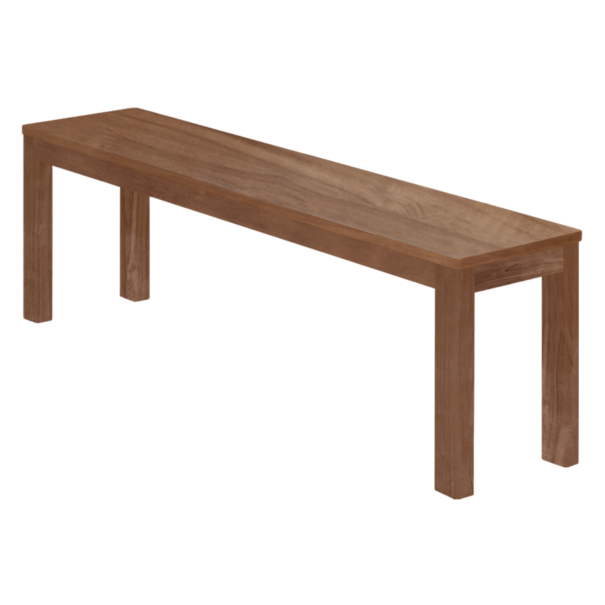 Black Walnut, Oak, Sandalwood, Ash, Solid Rubberwood Nordic Long Bench