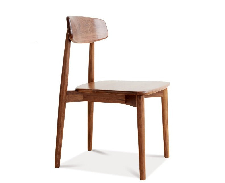2 pcs set- Black walnut solid wood chair-