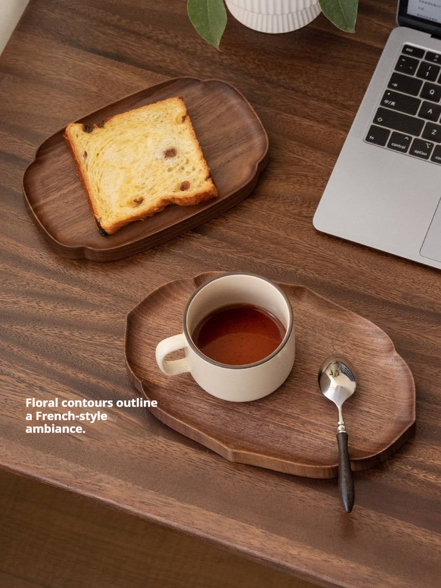 Black Walnut, Cherry Solid Wood Tray Storage Plate