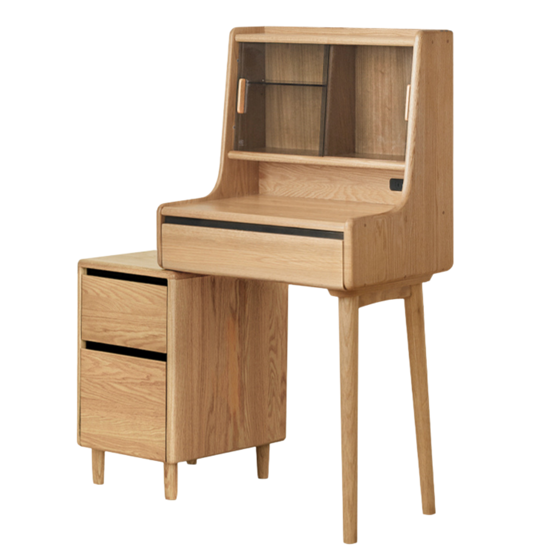 Ash Solid Wood telescopic Vanity Desk