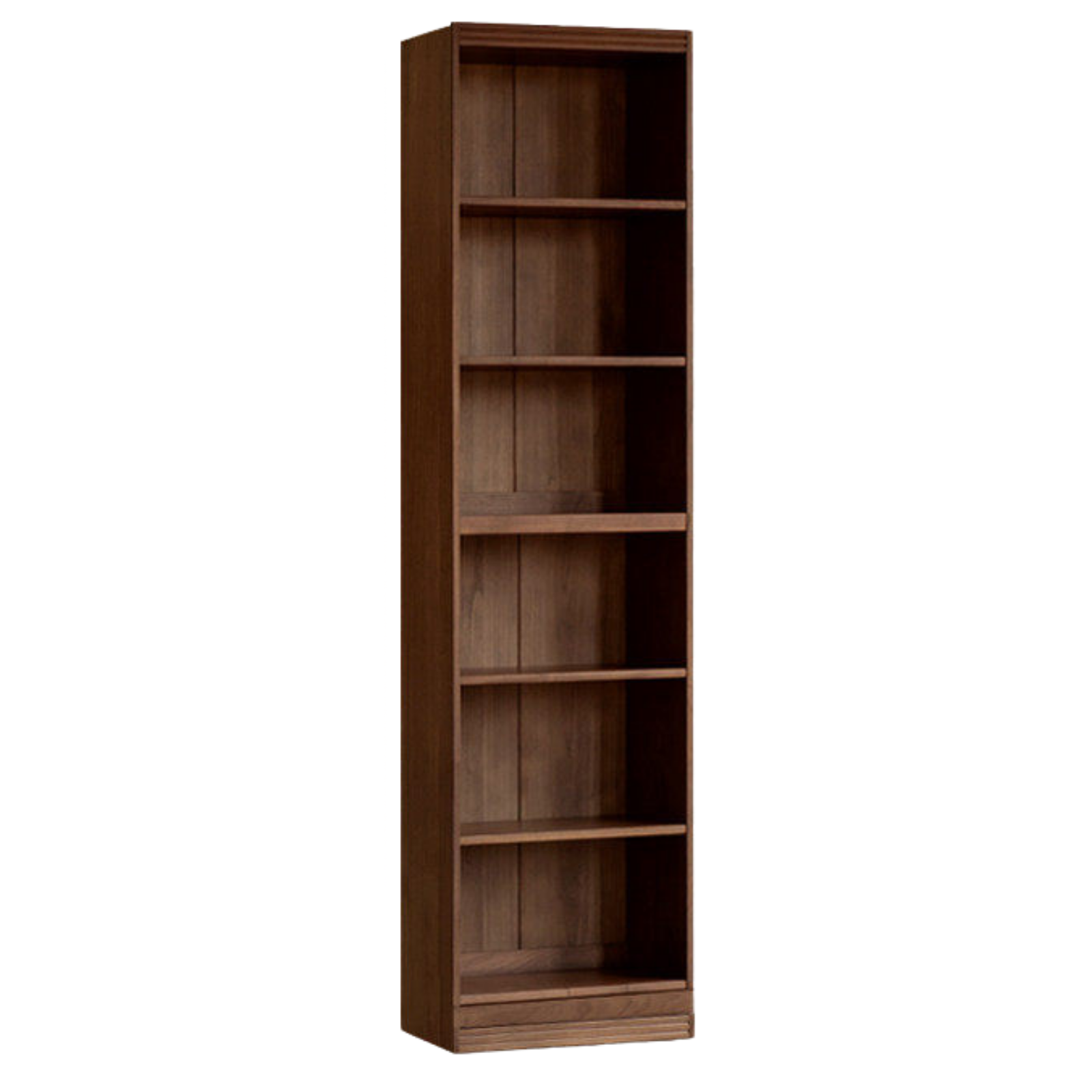 Black Walnut, Sandalwood Solid Wood Light Luxury Combined Bookshelf With Seat