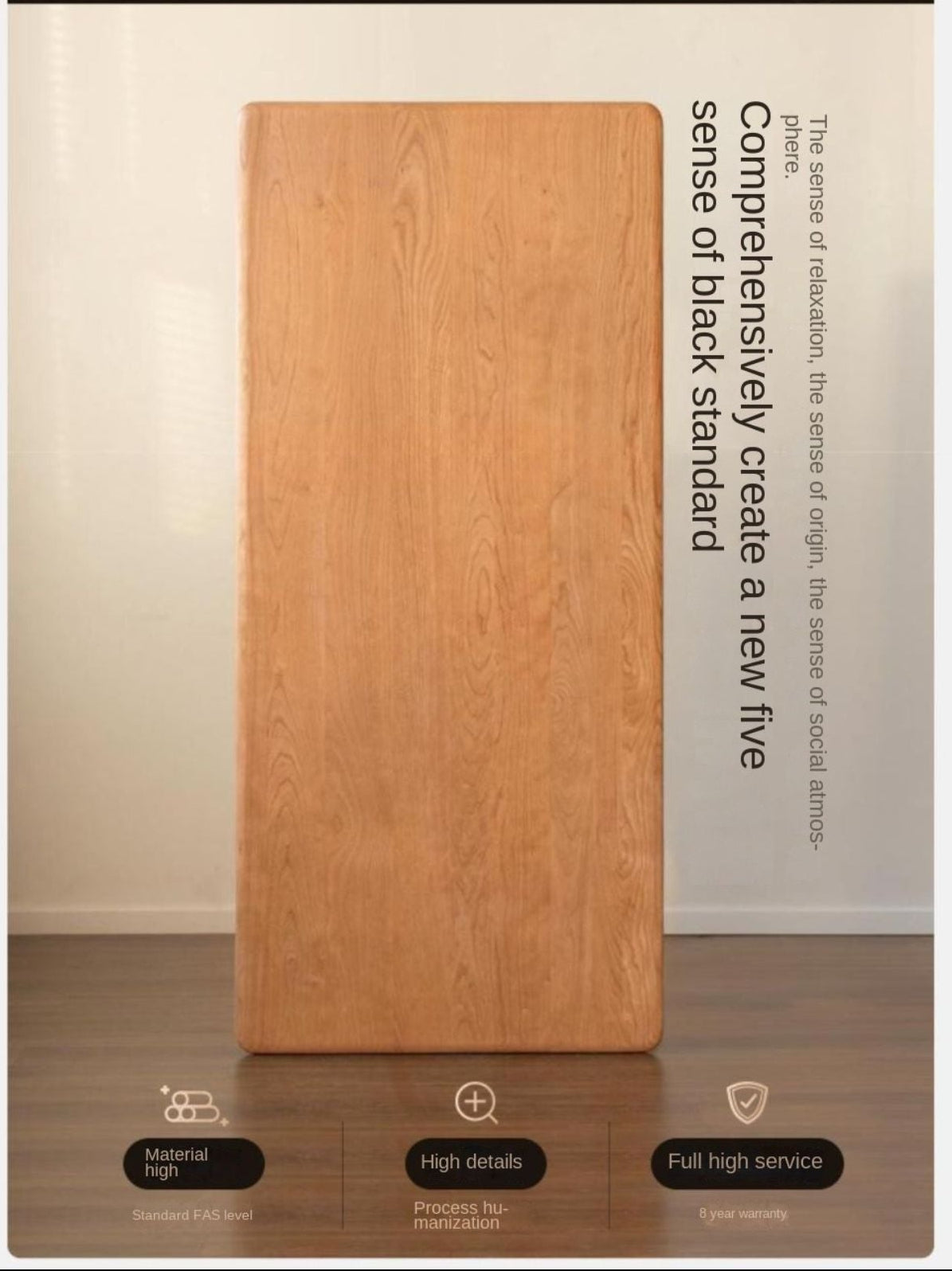 Cherry Solid Wood office Desk Large Size.