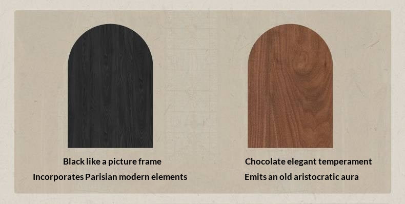 Black Walnut Solid Wood Wardrobe French Retro Style