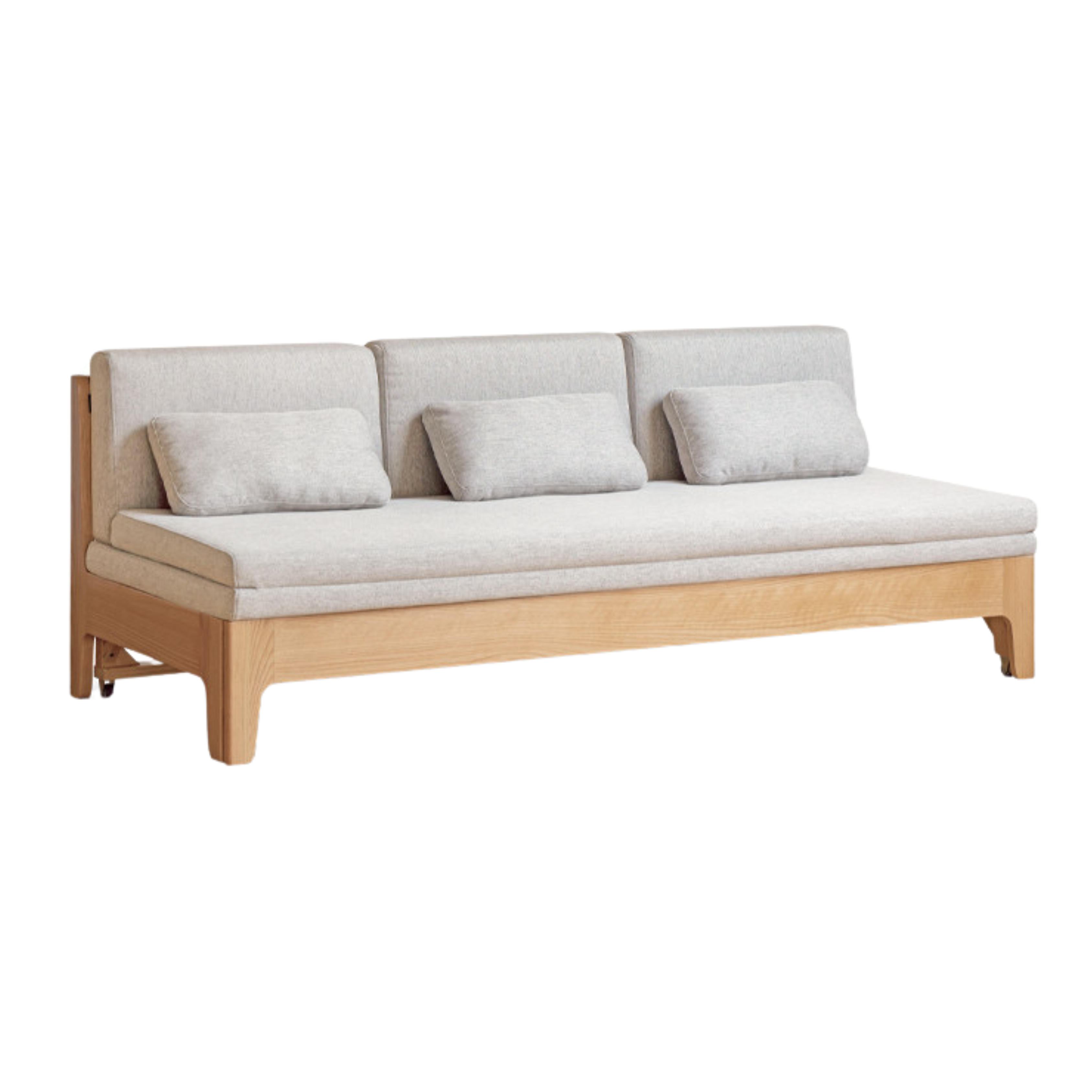 Oak Solid Wood Sleeper Sofa
