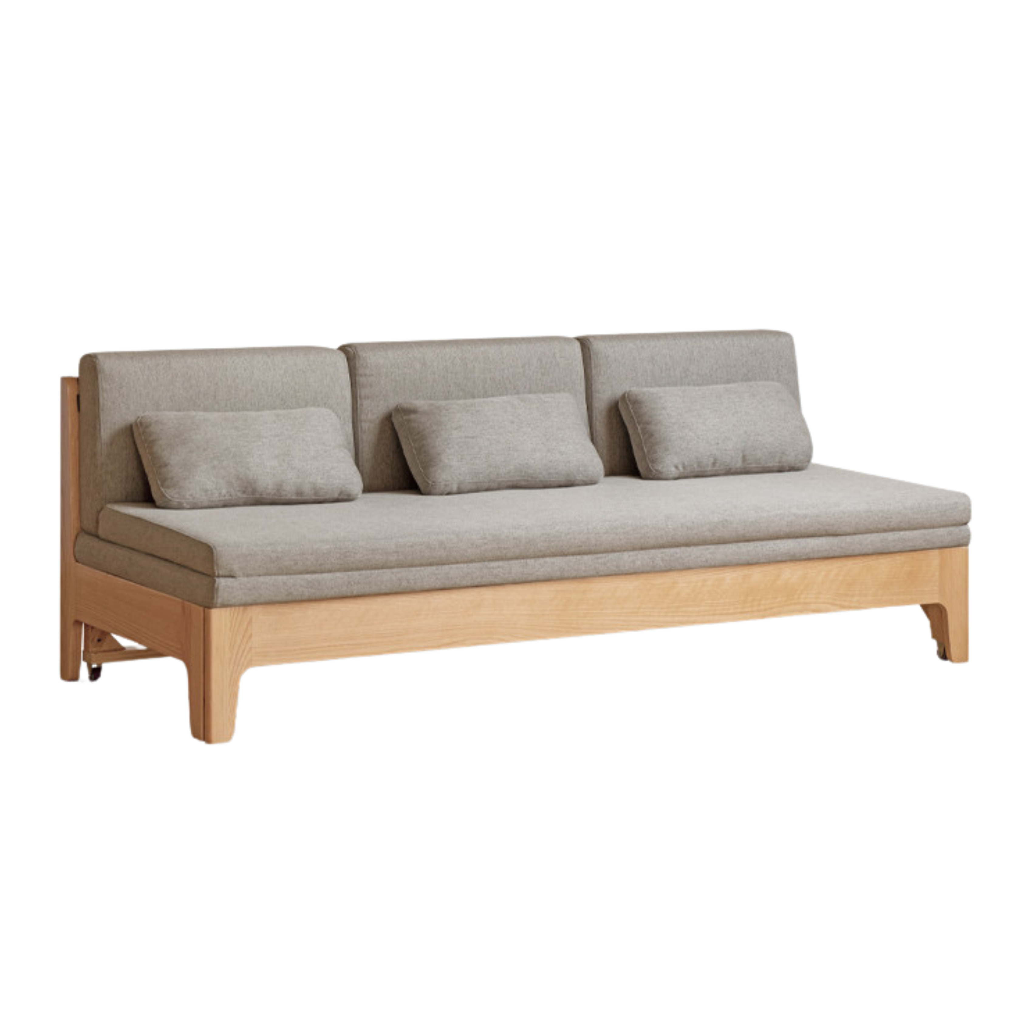 Oak Solid Wood Sleeper Sofa