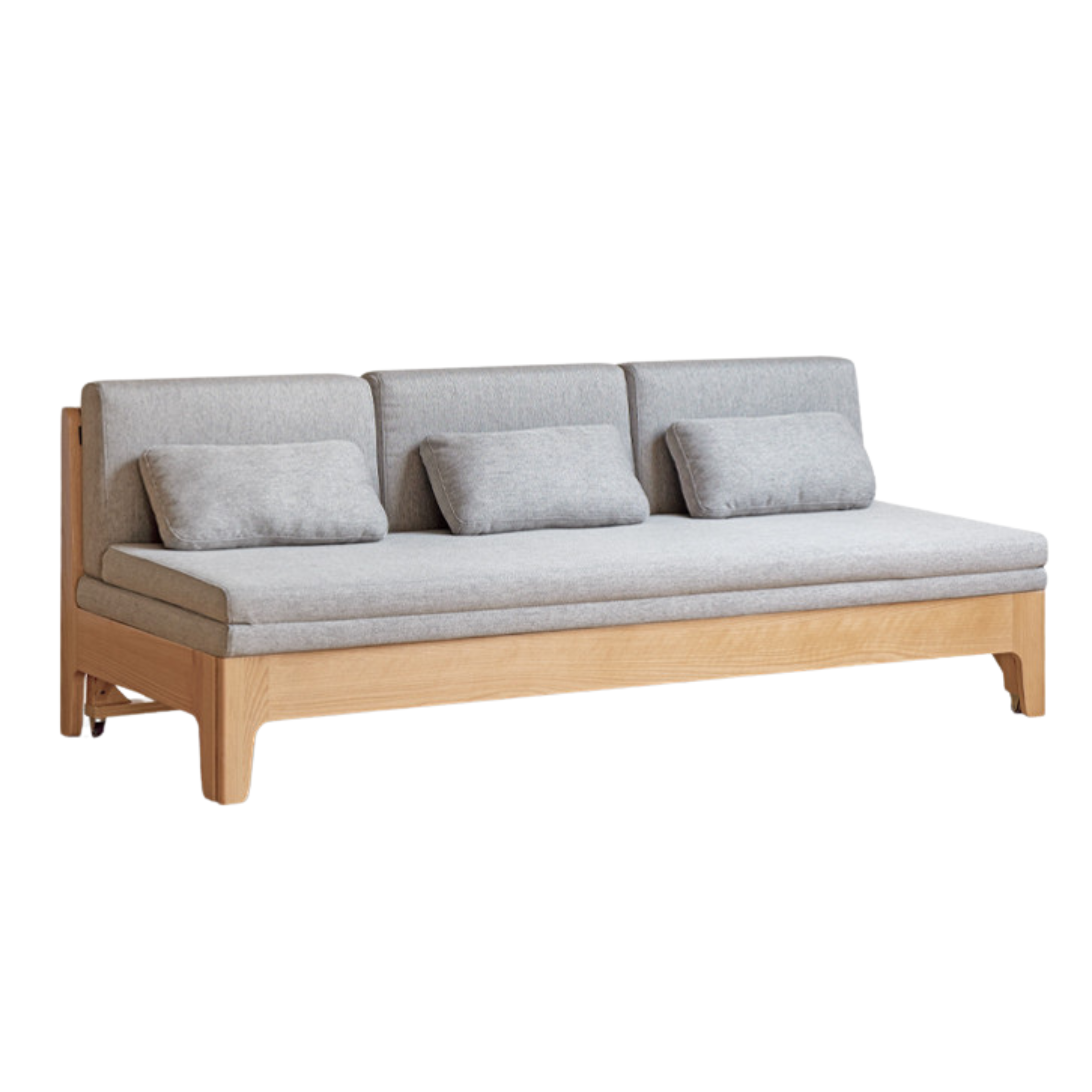 Oak Solid Wood Sleeper Sofa