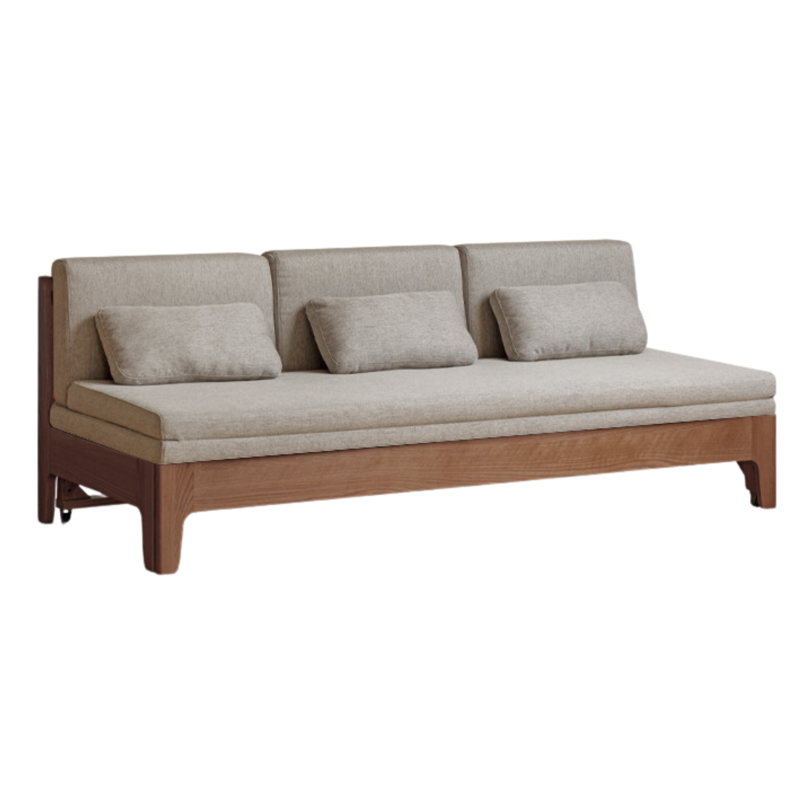 Oak Solid Wood Sleeper Sofa