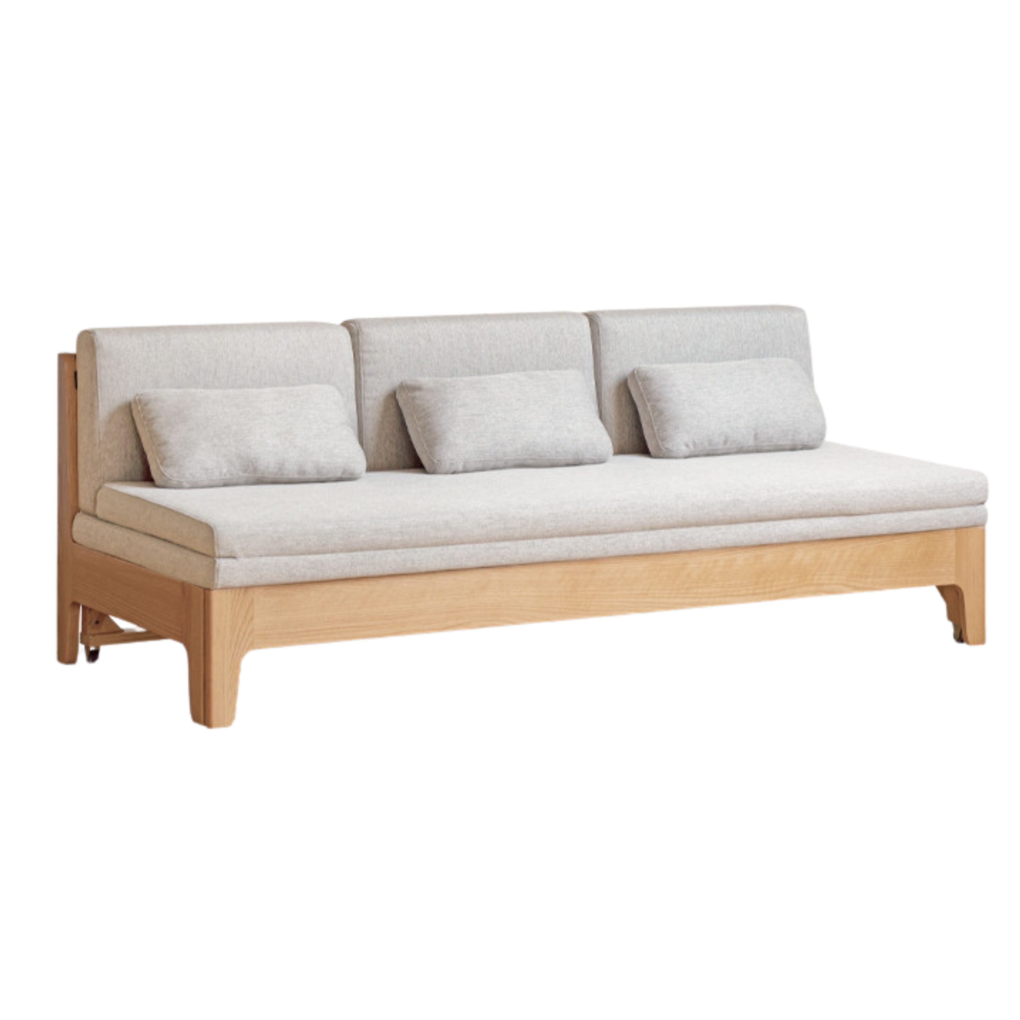 Oak Solid Wood Sleeper Sofa