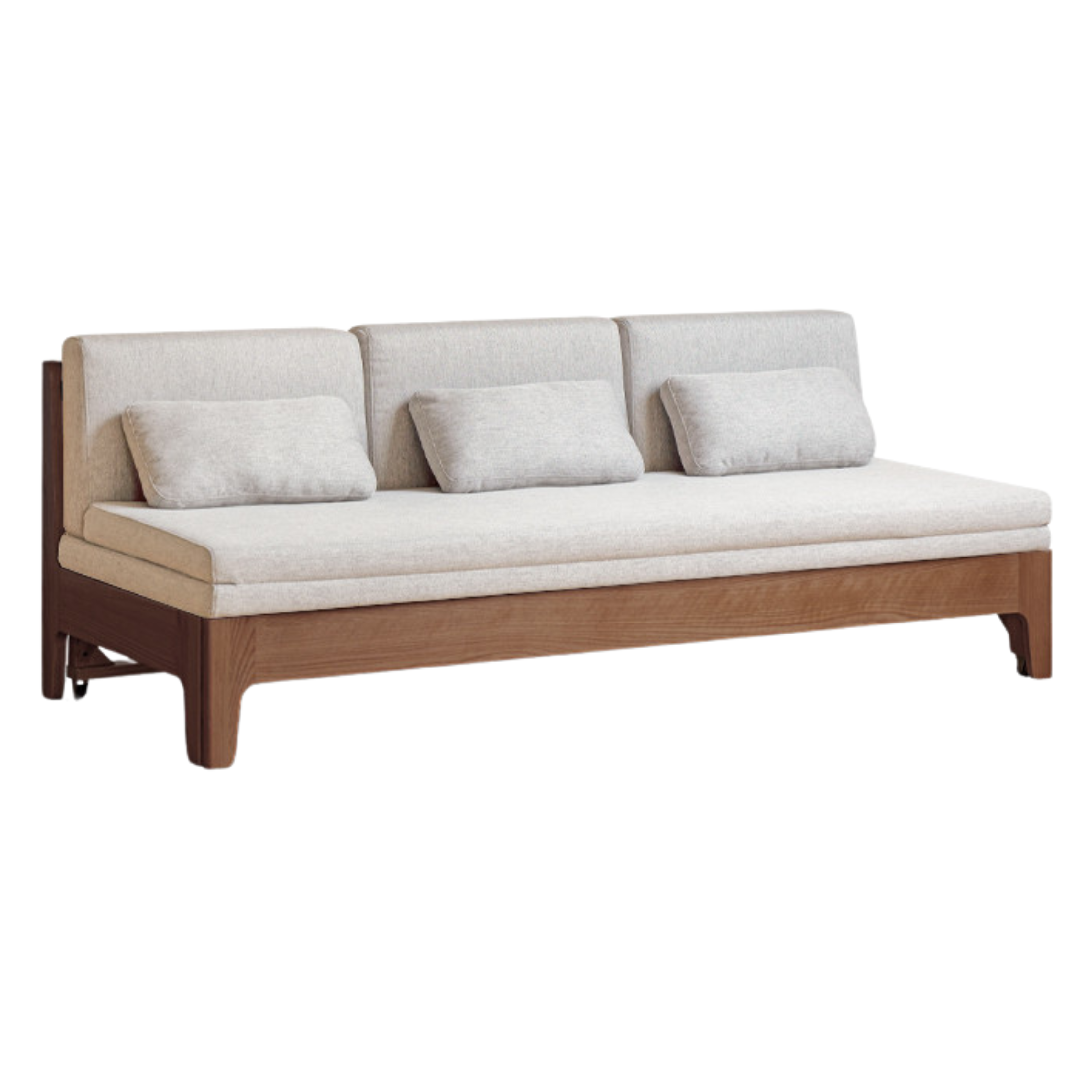 Oak Solid Wood Sleeper Sofa