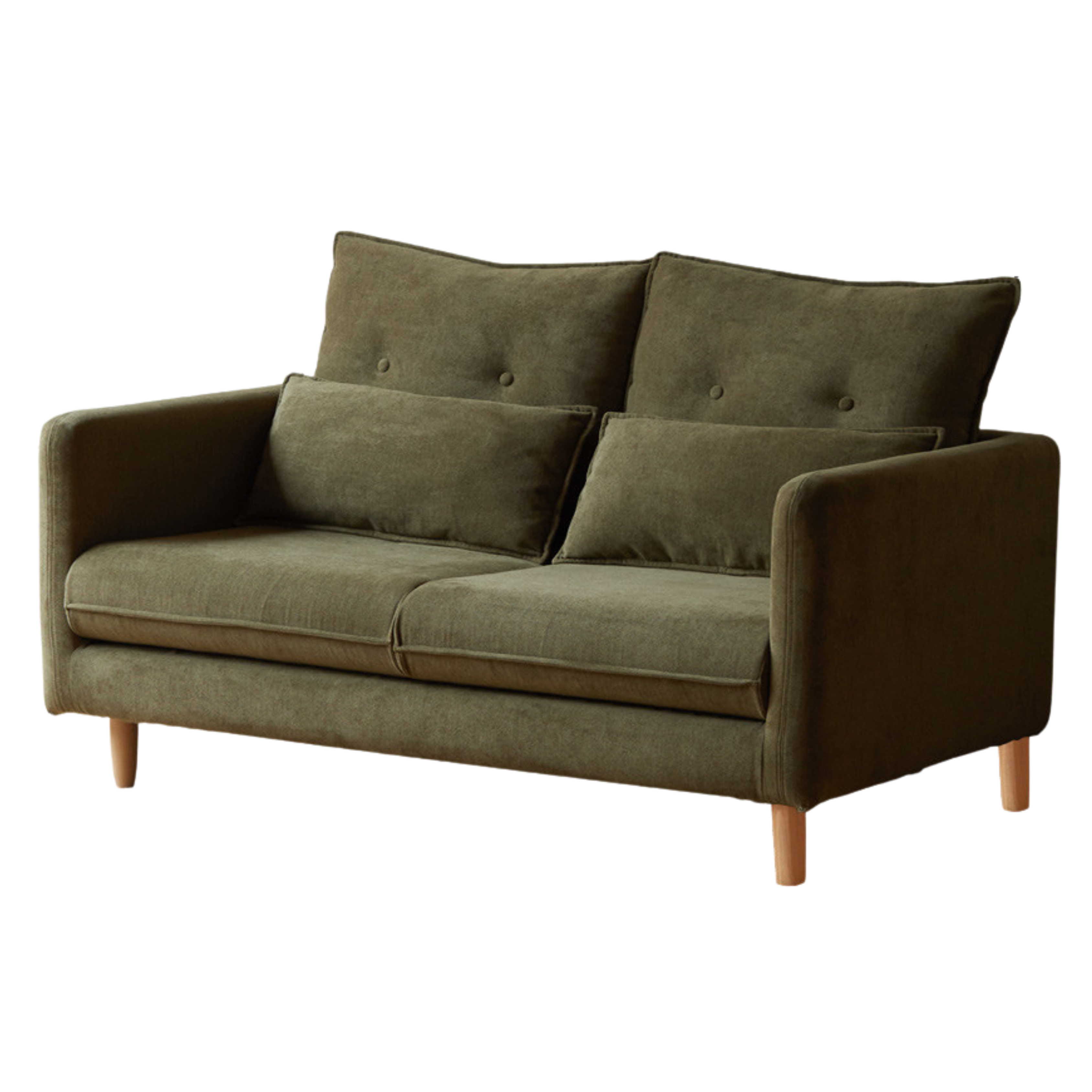 Fabric White Cream Style Sofa.