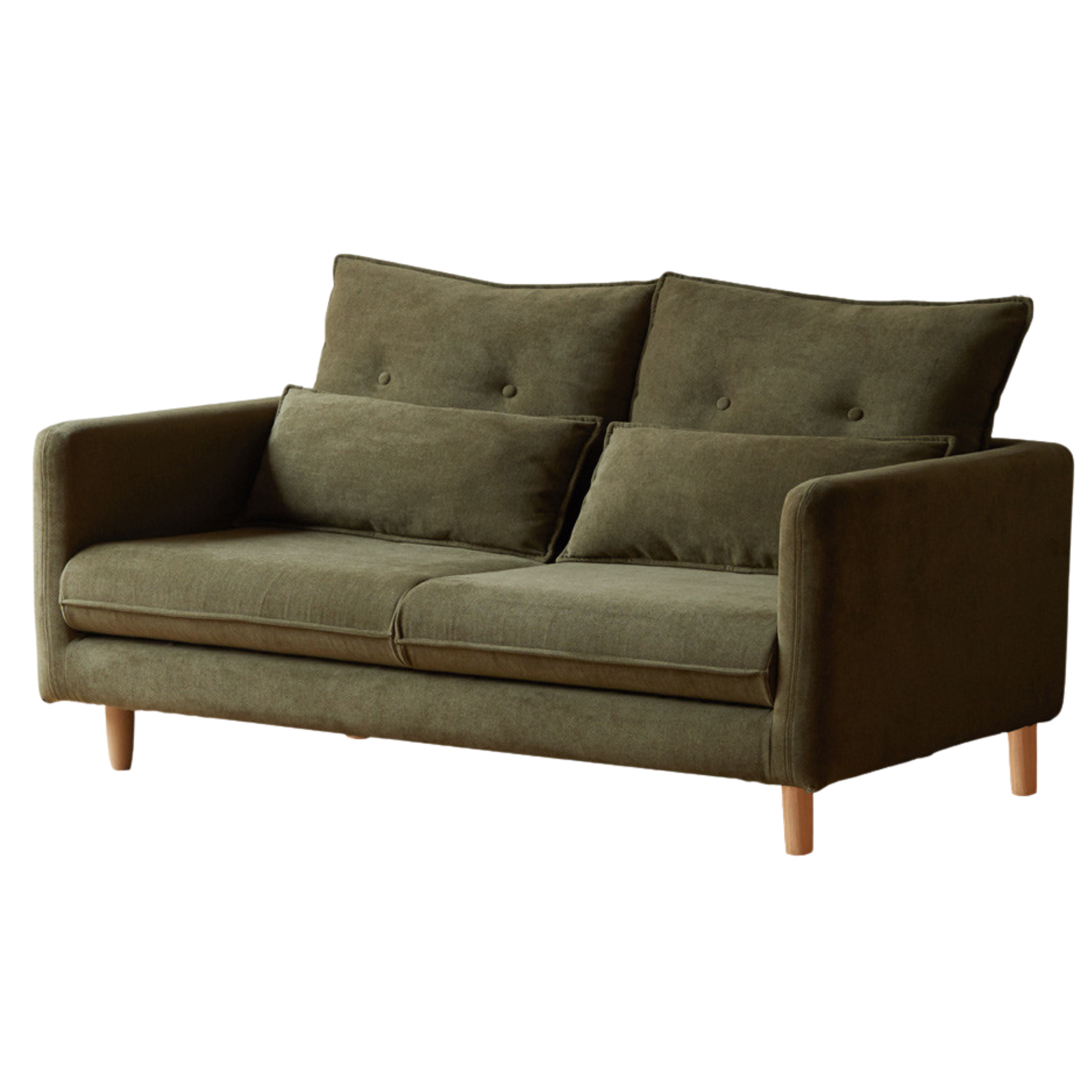 Fabric White Cream Style Sofa.