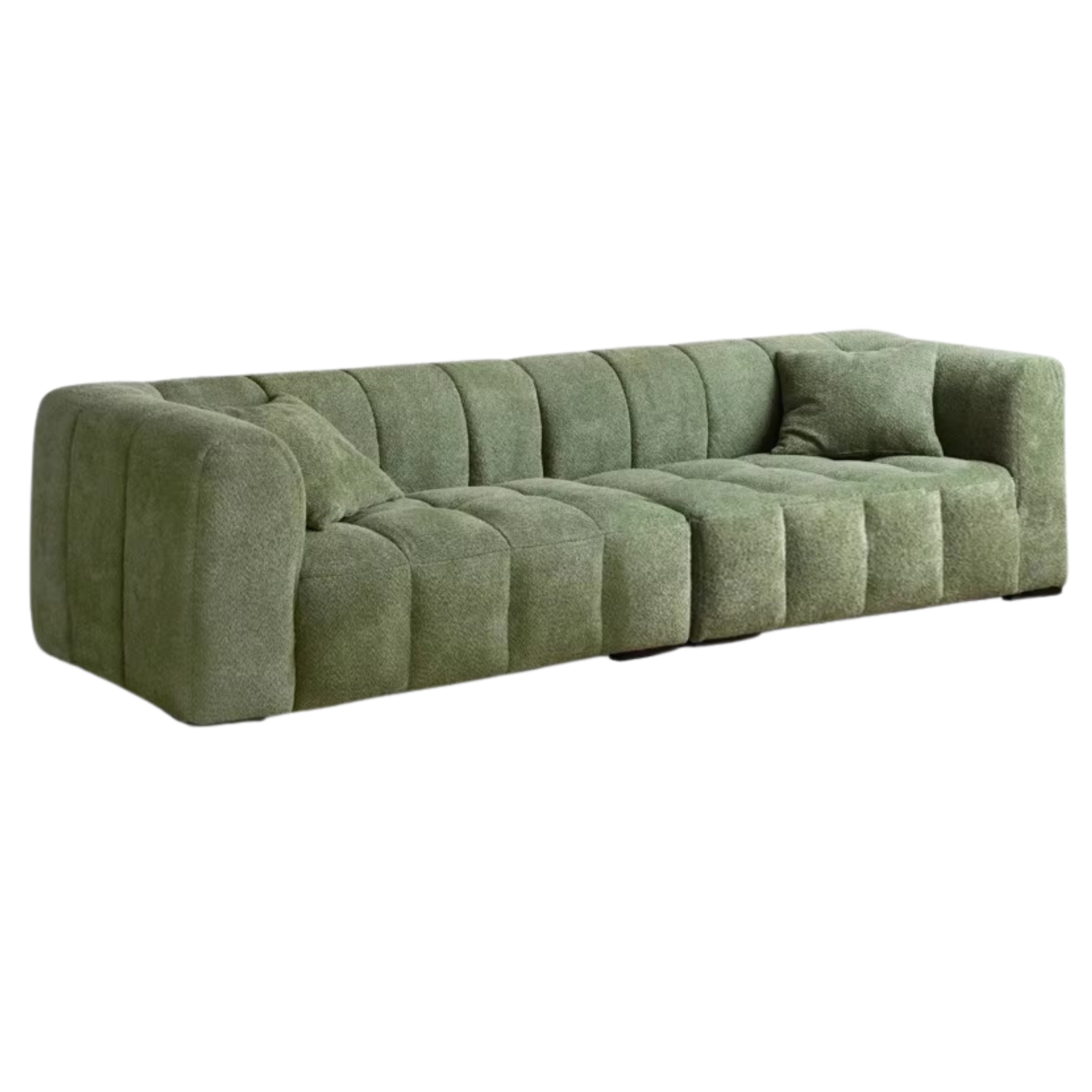 Lamb Fleece Fabric Sofa.